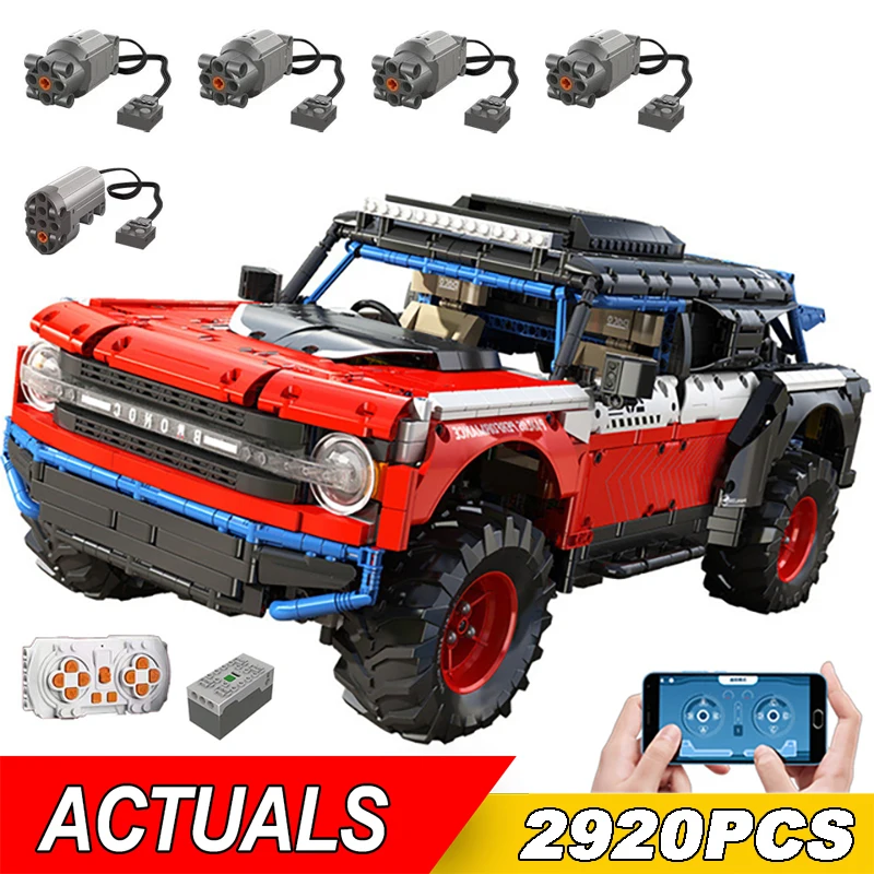 Technical Car APP Remote Control 673101 Ford Buggy Super Speed Racing Car Building Blocks Off-Road CAR Bricks Toys For Kid Gifts