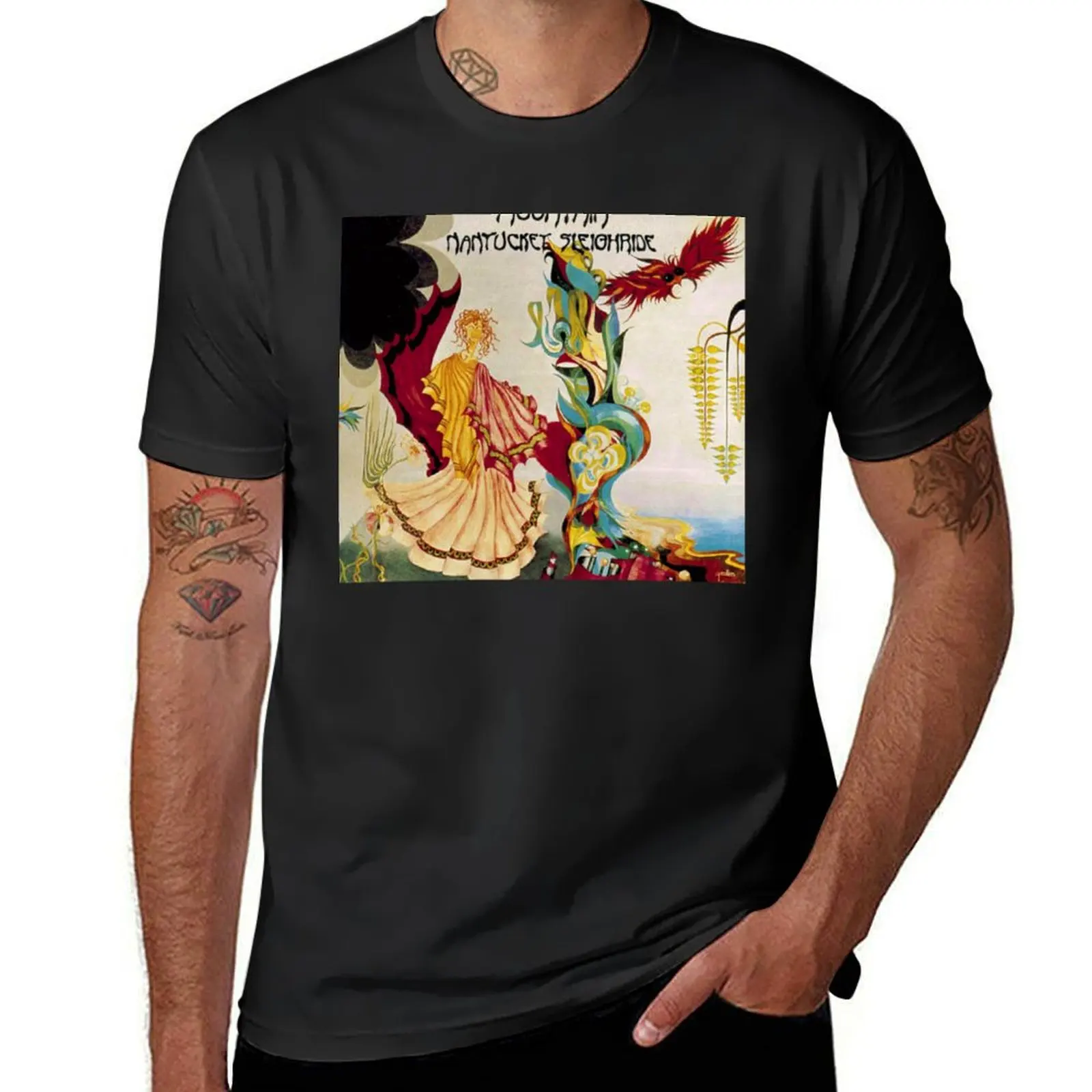 

Mountain - Nantucket Sleighride T-Shirt oversized t shirt funny costumes customs t shirt men 100℅ cotton