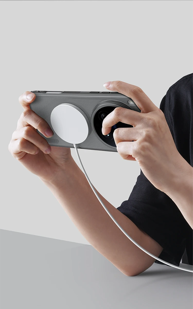 

Чехол Nillkin для Vivo X200 Ultra 5G, магнитный суперматовый щиток Pro, прозрачный черный Magsafe с мягкими краями, задняя крышка, защита