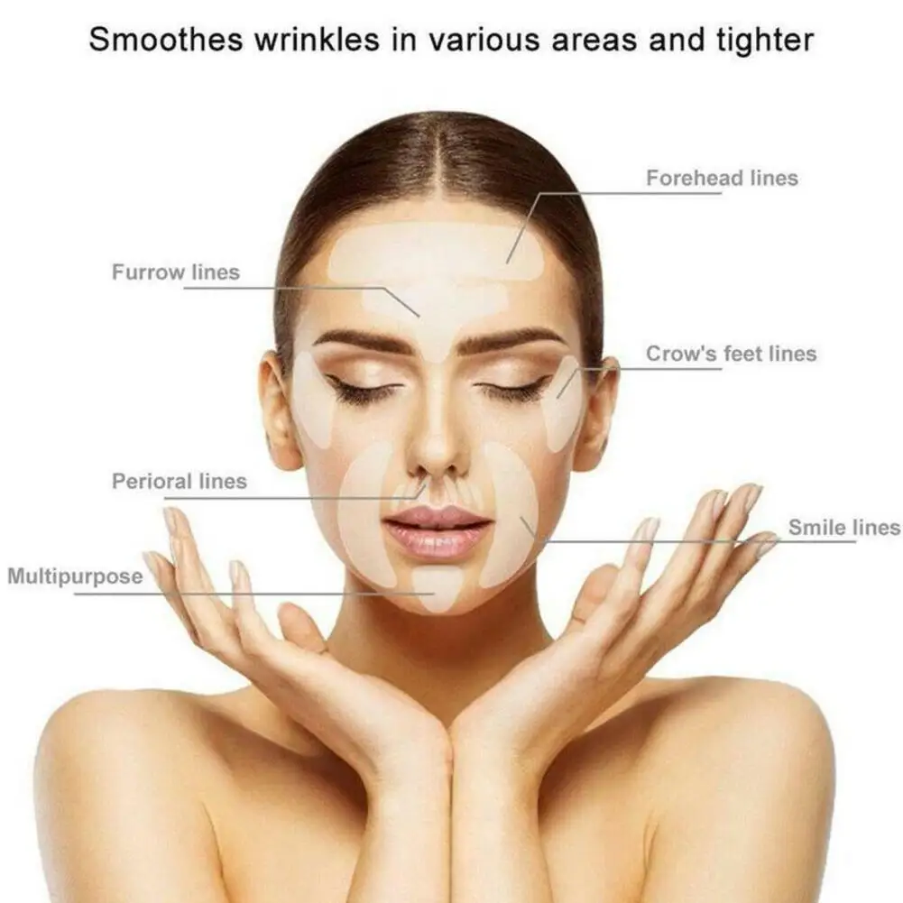 16-teiliges wiederverwendbares Silikon-Gesichtspflaster-Set, Anti-Falten-Pflaster für Gesicht, Hals, Stirn, Augen, Wangen, Brust, Schönheitswerkzeuge – Detail 7
