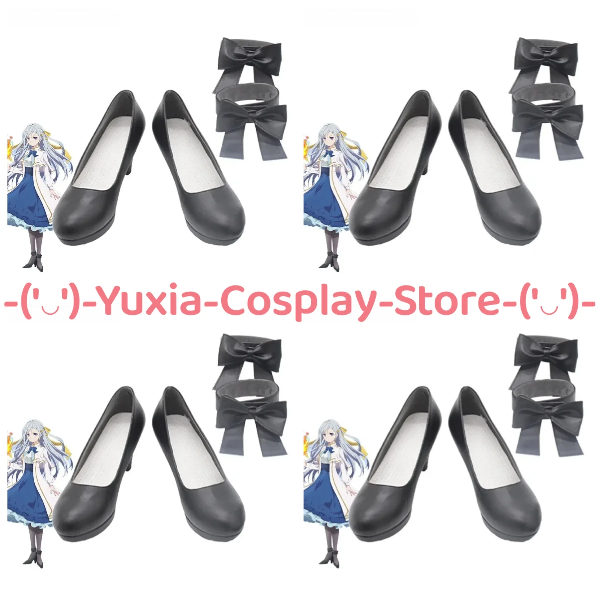 

Yuxiacosplay! Magical Revolution Euphyllia Magenta Cosplay Shoes Anime Character Prop PU Leather Boots Halloween Party Costume