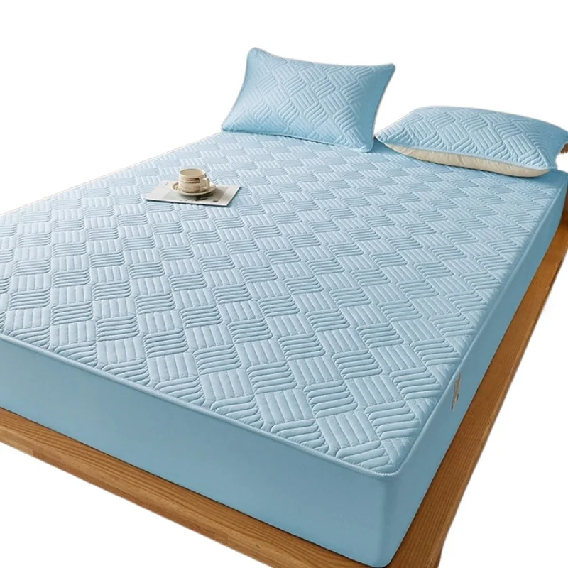 Washed cotton non-slip and anti-cat scratch padded mattress