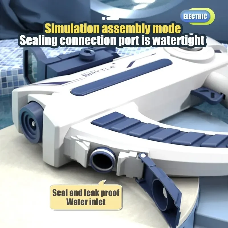 Space Electric Automatic Water Storage Gun Portable Children Summer Beach Outdoor Fight Fantasy Toys for Boys Kids Adult Game