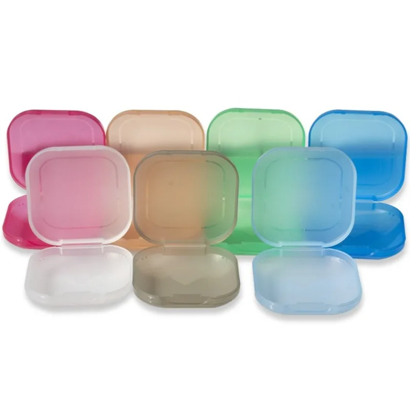 Dental Aliger Case PE Material Portable Dustproof Leakproof Transparent Colorful Storage Box Easy Clean Dental Tools Adult Use