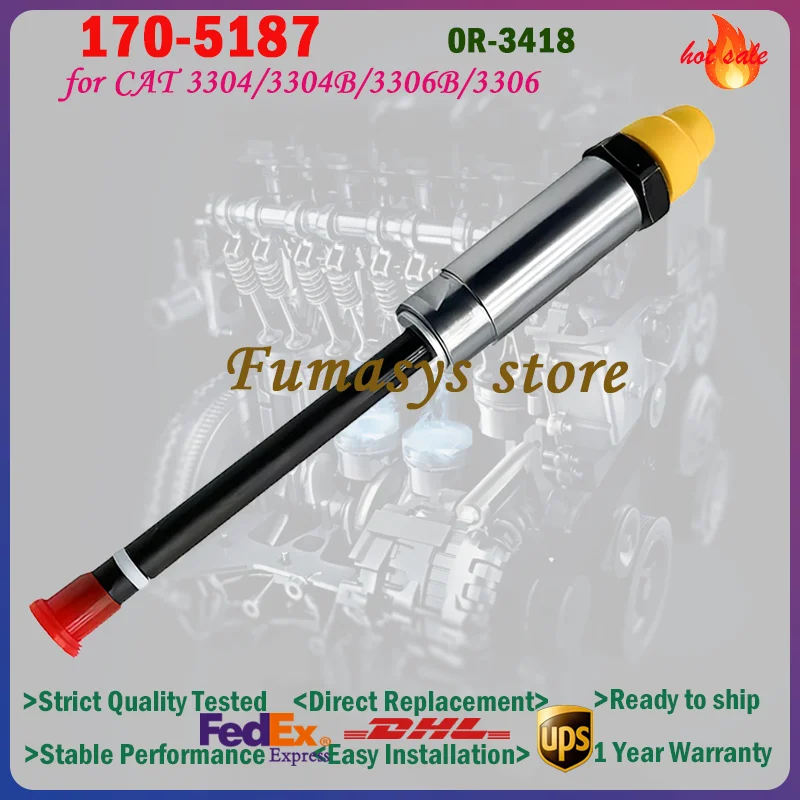 1PC New High Quality Pencil Fuel Injector Nozzle 170-5187 0R-3418 0R-1740 for CAT 3304 3304B 3306B 3306 Engine