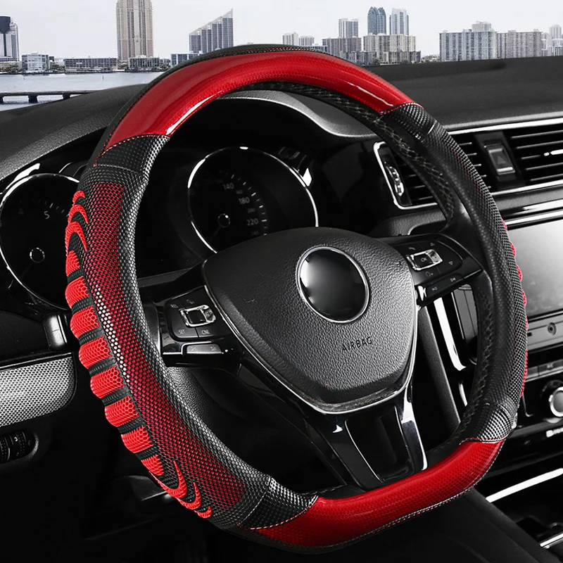 

D Shape Car Steering Wheel Cover PU Leather For Nissan Qashqai J11 Nissan X-trail T32 Golf 7 Tiguan 2019 2020 Kia Optima K5 2021