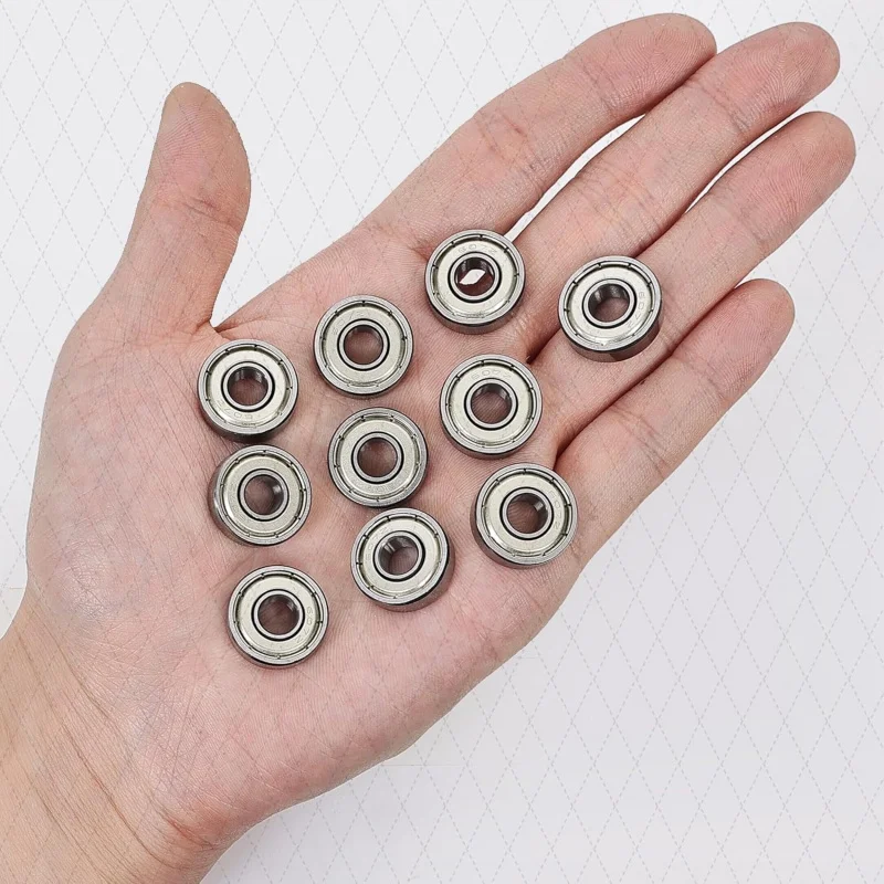10PCS Mixed Model 605 607 626 627 685 688-ZZ Double Metal Shield High Speed Chrome Steel Ball Bearings 7×22×7mm