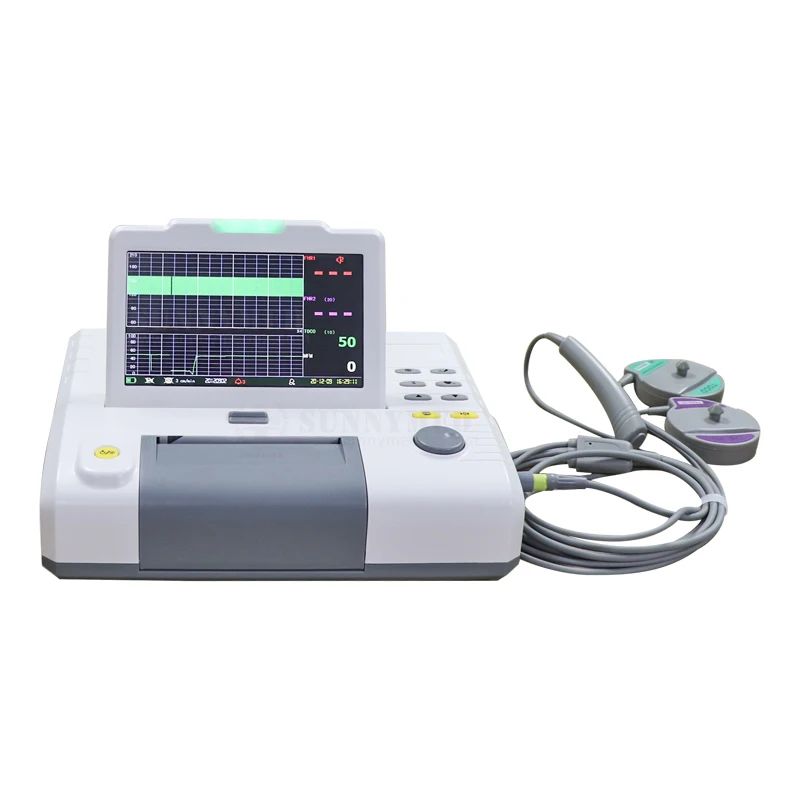 SY-C010-1 Portable 7 inch Cardiotocography ctg    price Cardiotocograph Machine FHR TOCO TWINS