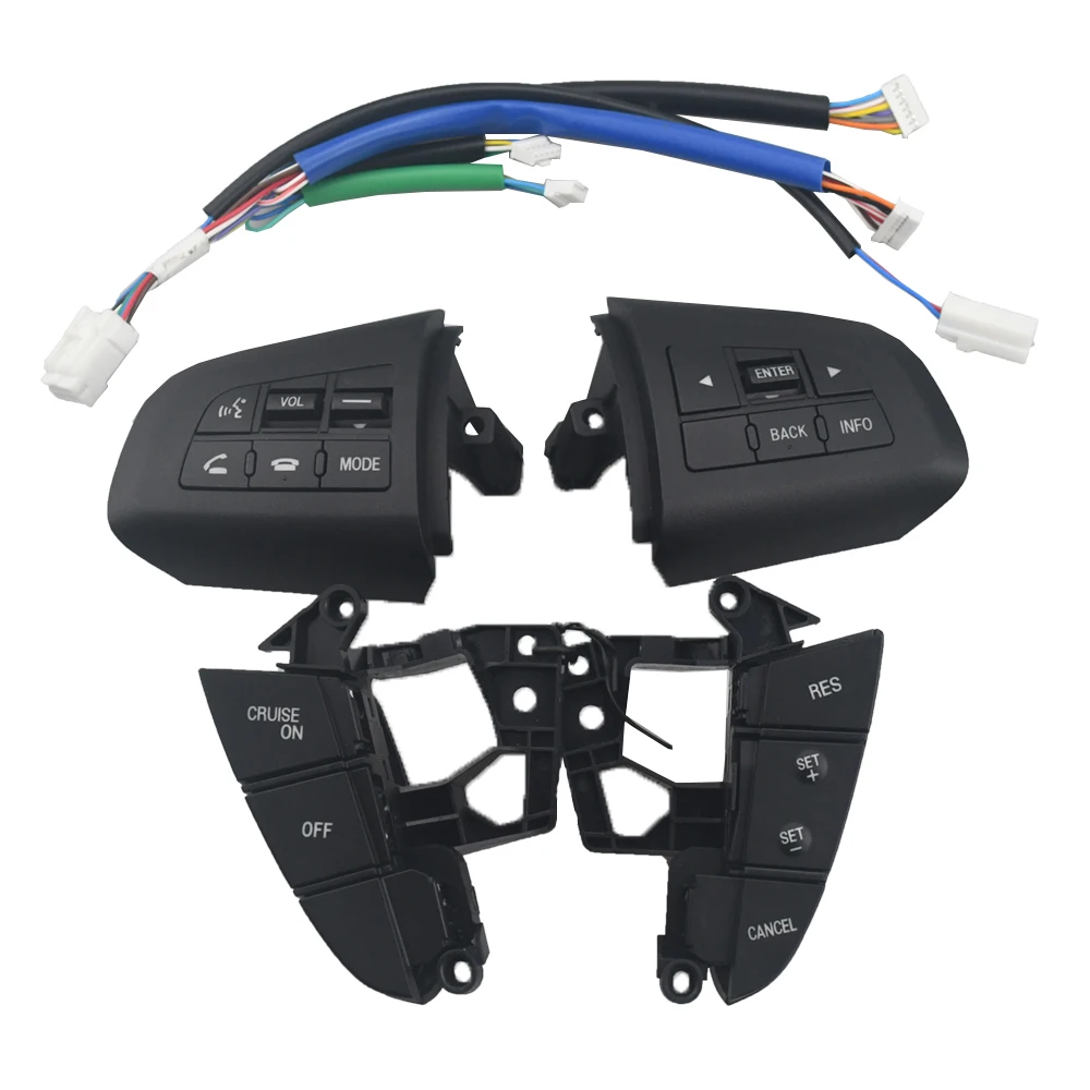 

Aset Multi-functional Steering Wheel Switch Audio Cruise Control Button For Mazda 3 2011-2015 For Mazda 5 2011-2013 Car Styling