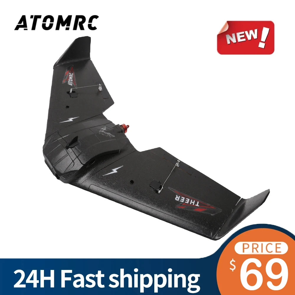 НОВЫЙ AtomRC Theer Bat Delta Wing, высокоскоростное съемное Flight Wing, комплект самолетов FPV/PNP/FPV, версия, игрушки для хобби для модели RC