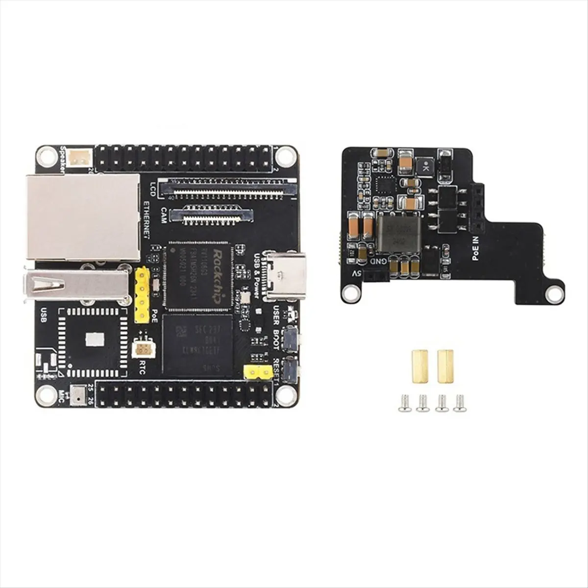 

DT82-RV1106 Linux Development Board with POE Module 8GB EMMC 256MB DDR3L ARM -A7 Ultra Development Board