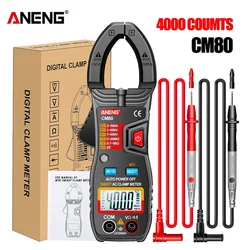 ANENG CM80 4000 Counts Smart Digital Clamp Meter DC/AC Current Voltage Resistance Tester Auto Range NCV Tester Multimeter