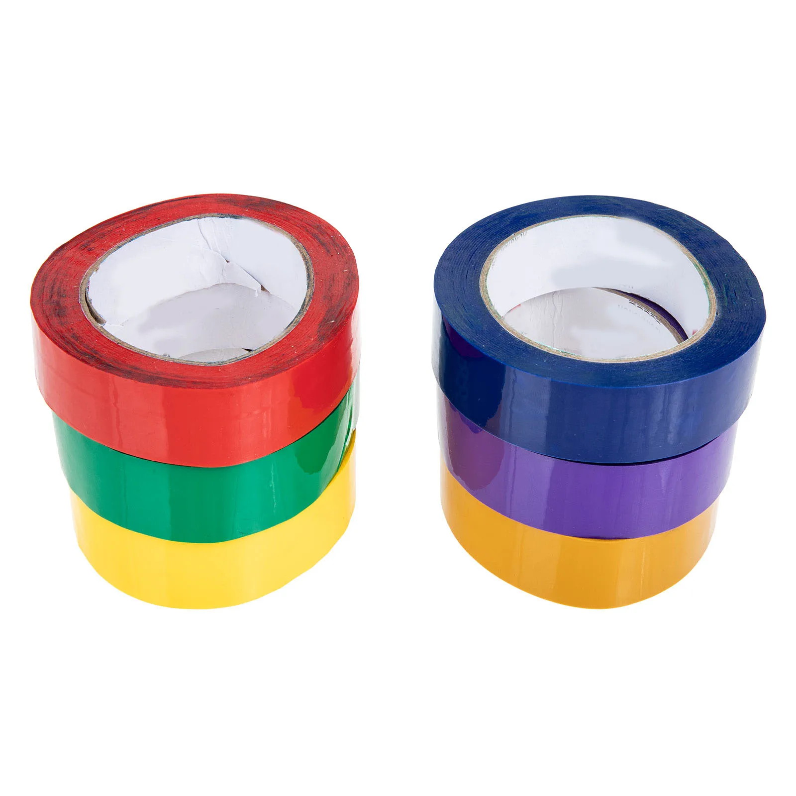 

6pcs 6 Rolls Colored Masking Tapes DIY Crafts Kids Art Activities Bright Colors Removable Adhesive Decorative Supplies