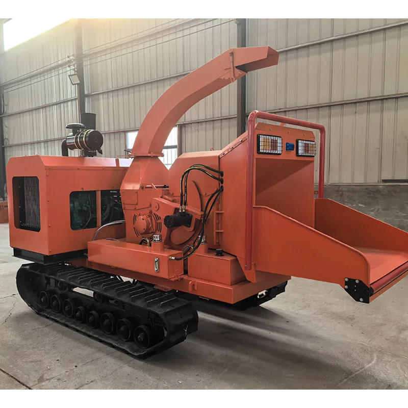 

Fast Delivery Big Tree Branch Commercial Mobile Diesel Engine Hydraulic Feeding Max Power Wood Chipper Machine Factory Price