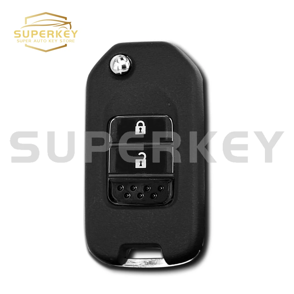 SUPERKEY 433MHz 2 Button Remote Flip Car Key  Fob for Honda Civic 2014 2015 2016 2017 with PCF7961 Chip HLIK6-3T