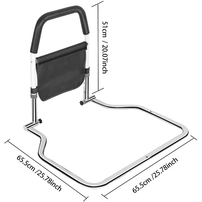 

Поручни для больничной кровати для пожилых людей с карманом для хранения, опорная ручка для вставания и сидения, для пожилых людей и взрослых.