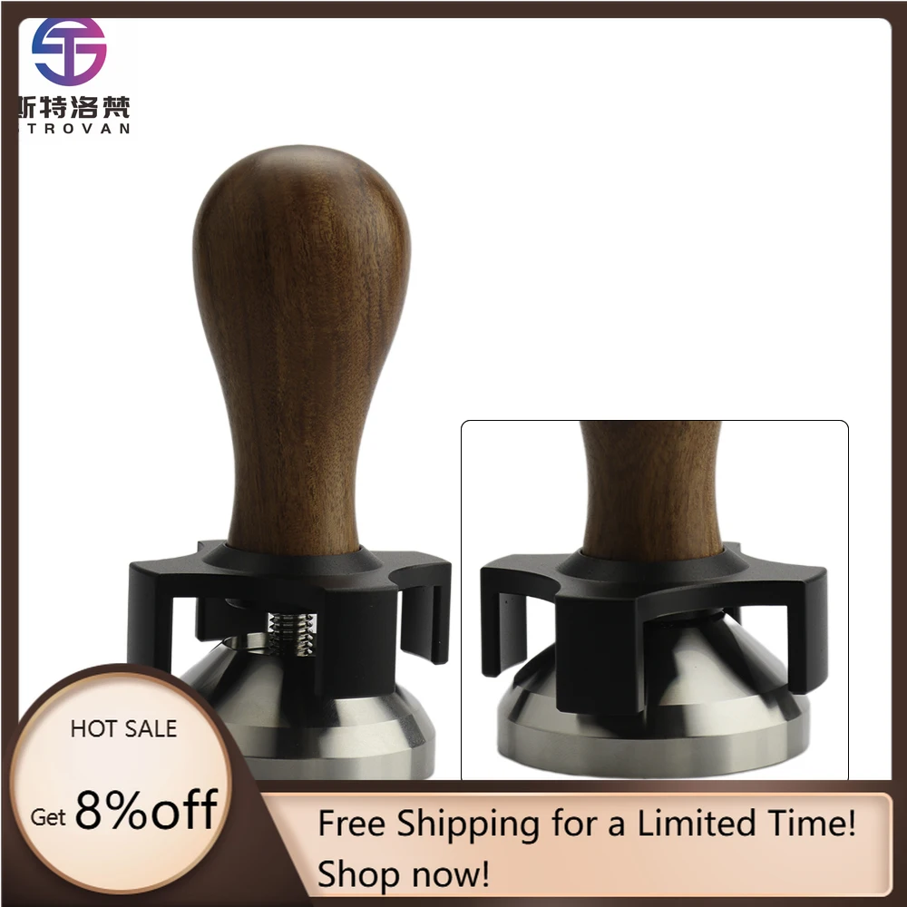 

STLF WJW 49/51/53/53.5/57/58/58.35mm Full Size Custom Constant Pressure Espresso Coffee Tamper Stainless Steel Ground Coffee Tam