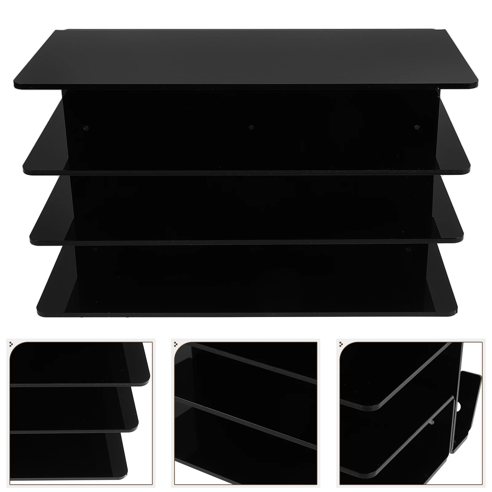 

3 Tier Acrylic Keyboard Mouse Stand Elevator Holder Riser Tray Organizer Desk Mount Slide Out Ergonomic Adjustable Sturdy