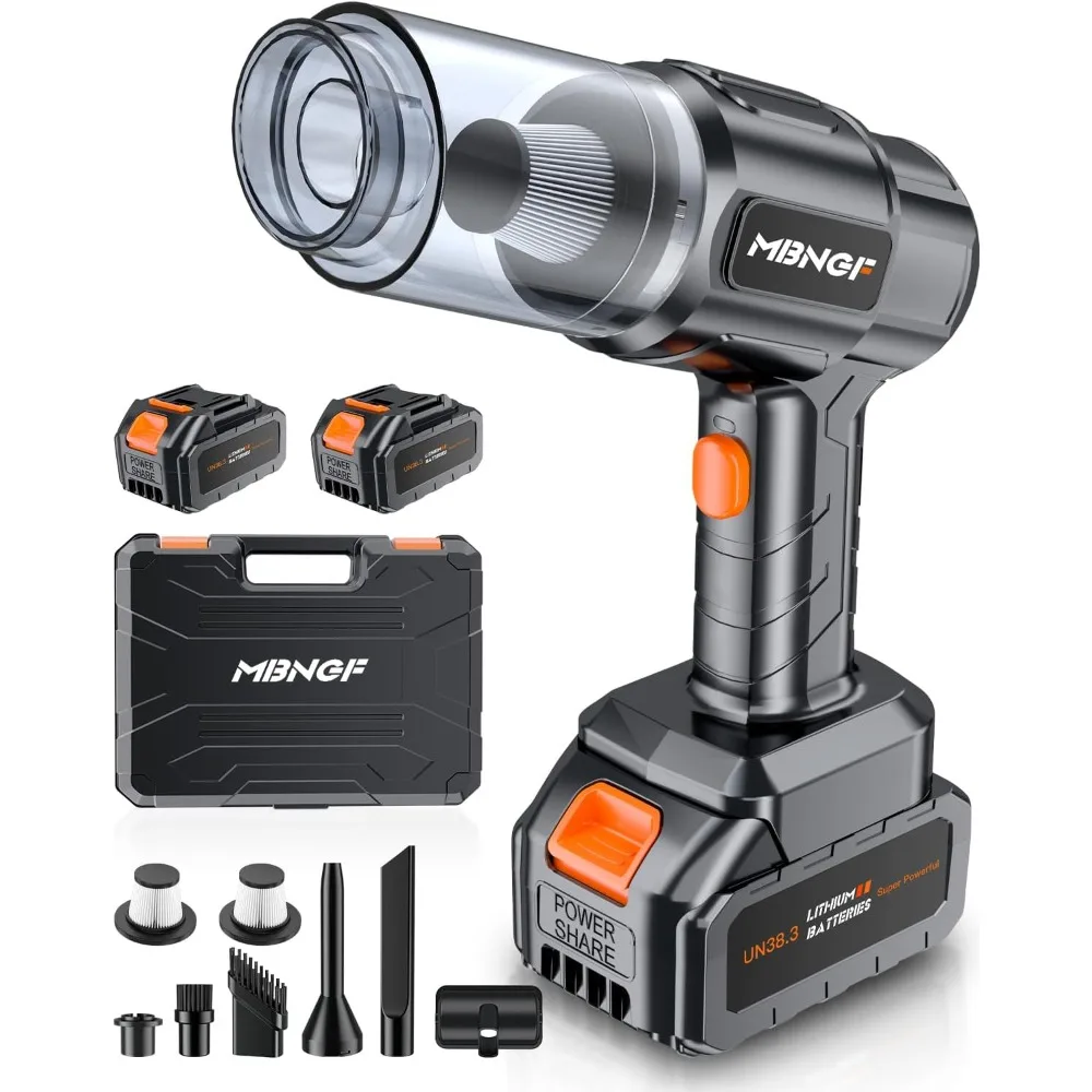 

Car Vacuum Portable Cordless, 35000PA High Power Suction & Blower, Wireless Handheld Vacuum Cleaner for Car, Home, Office, Pet(B