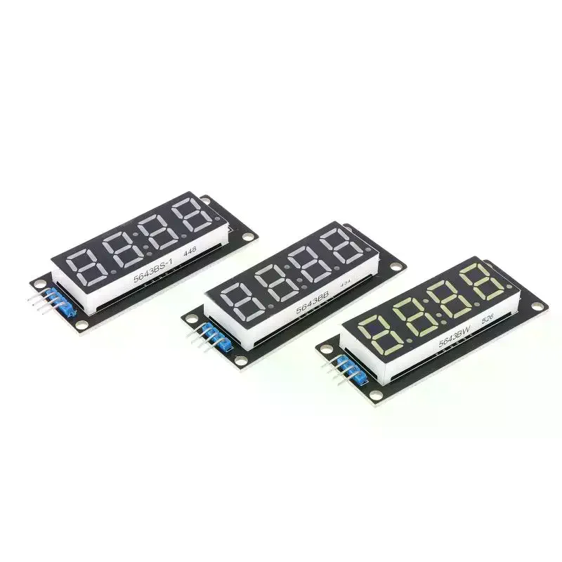 Modul Layar Digital LED TM1637 0.56 Inci 4 Bit, Modul Layar 7 Segmen, Modul Layar Jam Elektronik LED untuk Arduino