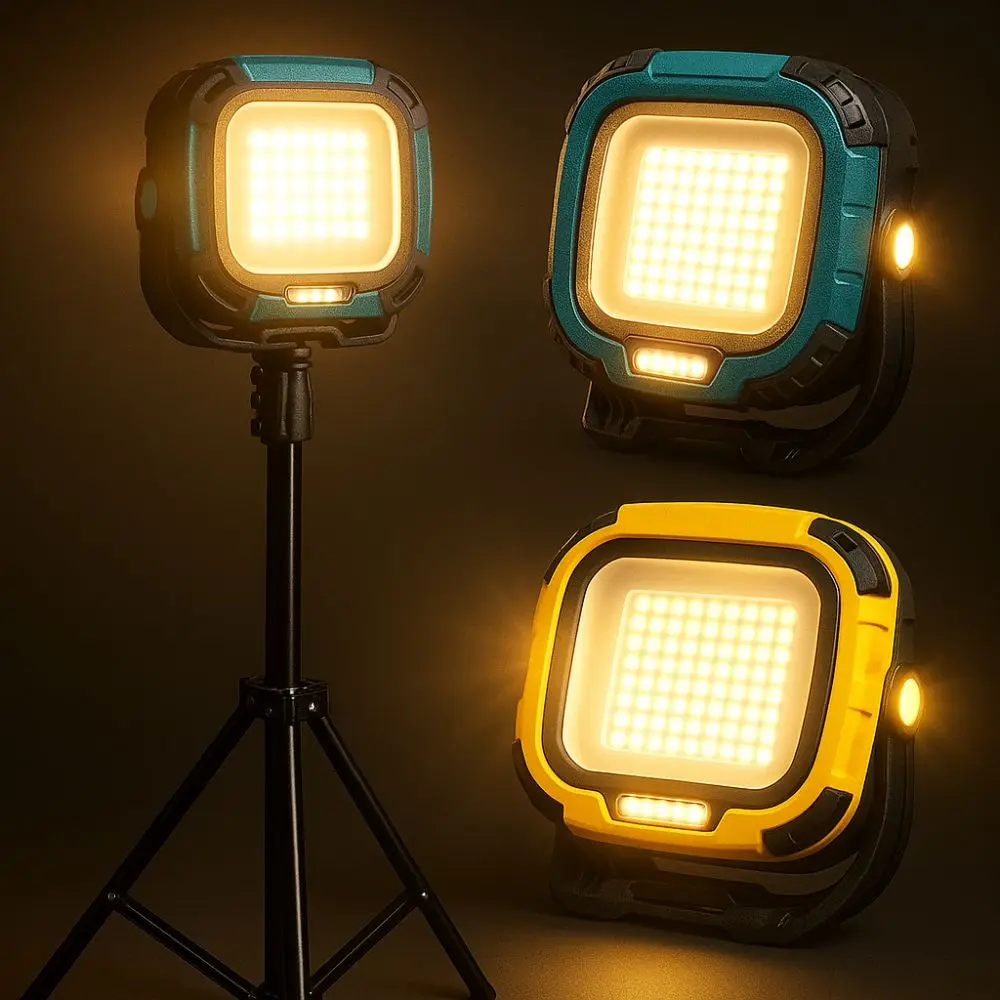

Type-C Rechargeable Emergency Light Cordless Design Magnetic Base COB Work Light Strong Light LED Camping Flashlight Fishing