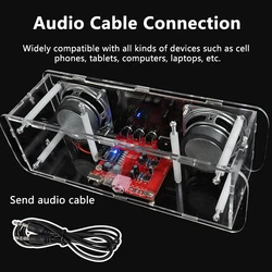 3W*2 Dual Channel Amplifier Kit Speaker DIY USB Stereo Power Amplifier Speaker Set 8002 MH-M18 Bluetooth Module DIY Loose Parts