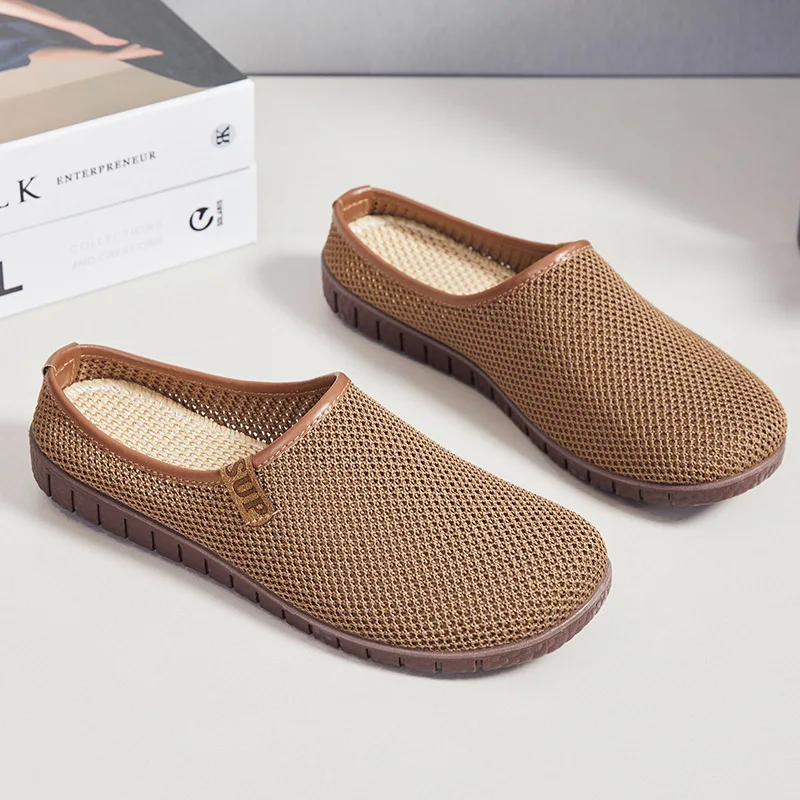 Slippers for Home Use Thick Soled Summer Grass Woven Rattan Woven Men's and Women's Homes Indoor Anti Slip Anti Odor Feet