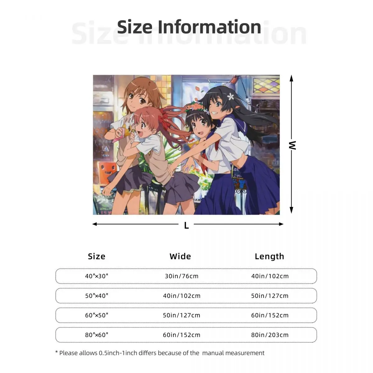 Toaru Kagaku - Misaka Mikoto، Shirai Kuroko، Saten Ruiko، Uiharu Kazari رمي بطانية قيلولة كوسبلاي أنيمي الفانيلا مانغا البطانيات #6