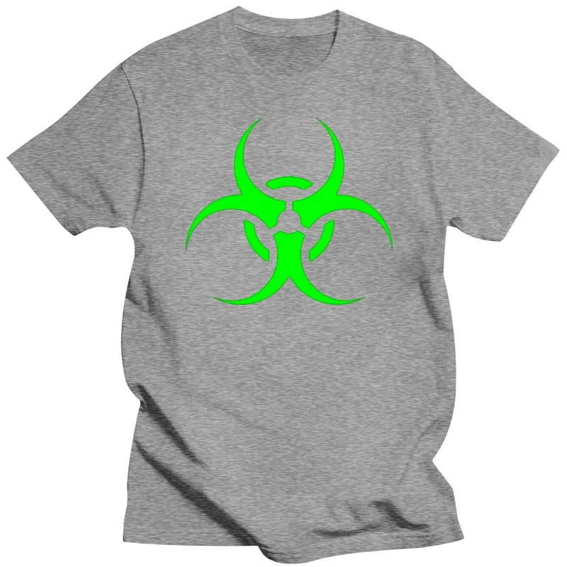 Funny Biohazard Symbol Tshirt Men 100% Cotton Women Tshirts O Neck Plus Size S-5xl