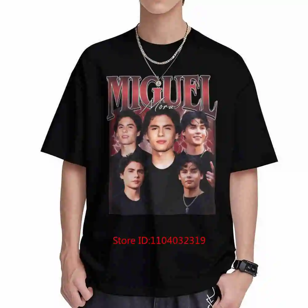 Miguel Mora Latin Pop Star Short Sleeve Tee 100% Cotton T-Shirt
