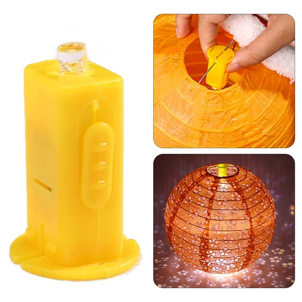 10x Laterne, LED-Licht, batteriebetrieben, Papierlaterne, kleine Kerze, flacher Kopf, bunte Astigmatismuslampe, Geburtstagsparty-Dekoration