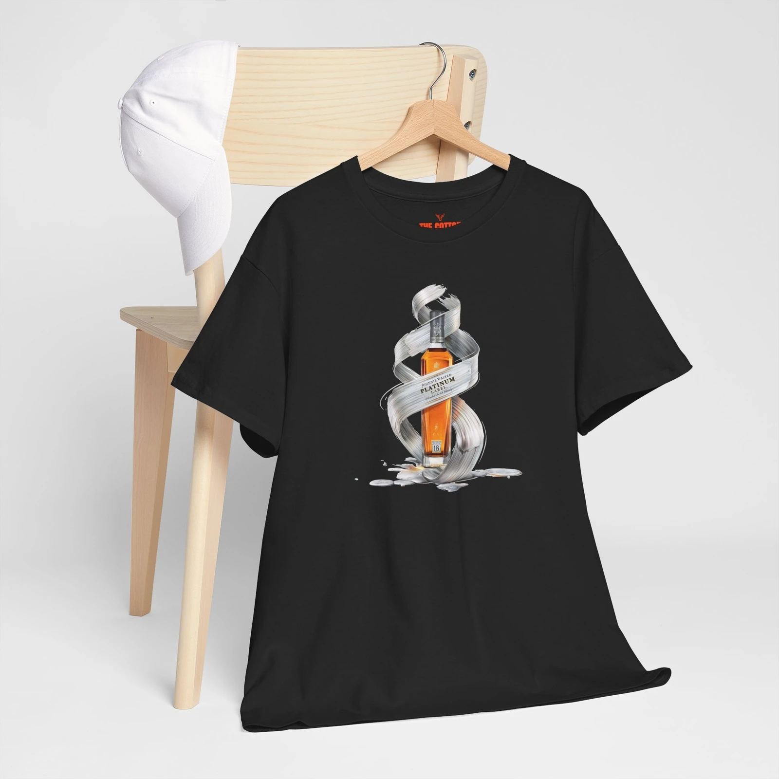 Johnnie Walker Platinum Label Scotch Whisky Camiseta unisex de algodón pesado