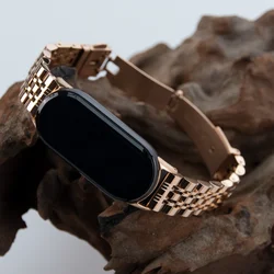 Metal Bracelet for Mi Band 9 8 Smart Wristband Replacement Strap for Xiaomi Miband 9 8 Miband9 Women Men Watchband Luxury Correa