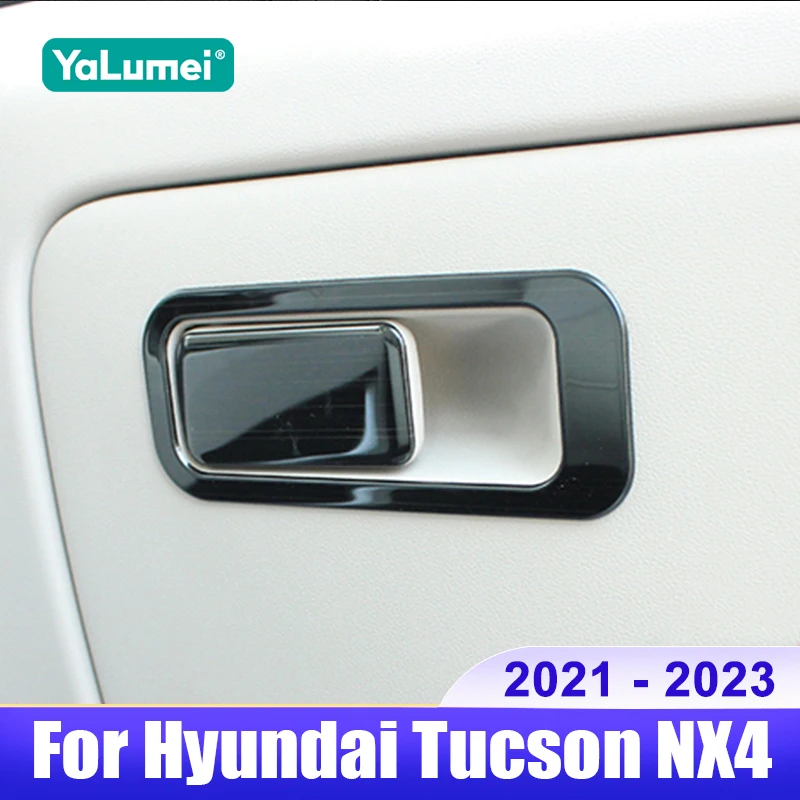 

For Hyundai Tucson NX4 2021 2022 2023 Hybrid N Line Car Co-pilot Storage Box Handle Bowl Cover Decoration Accessories