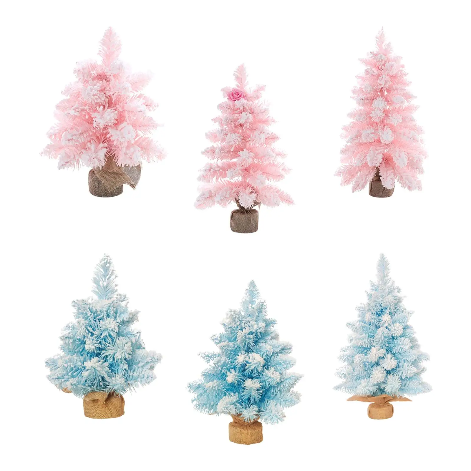 Tabletop Ornament Decoration Artwork Christmas Tree Statue Figurine for Hallway Living Room Table Centerpieces Bookshelf Office