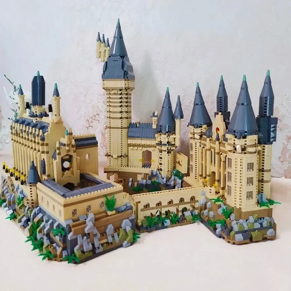 Micro Mattoni Città Creativa Medievale Castello Magico Serie Building Blocks per Bambini Giocattolo di Montaggio Educativo Regalo