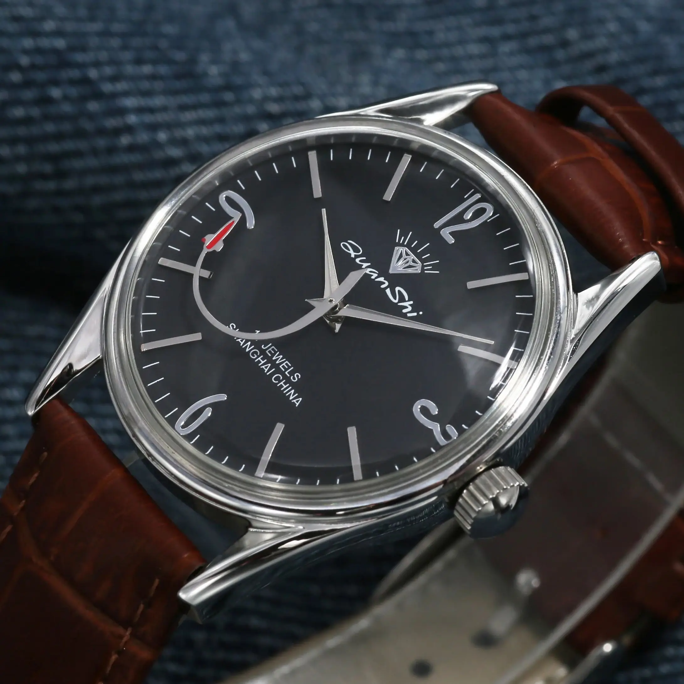 

Мужские часы 38 мм, механические, с ручным заводом, водонепроницаемые, модель 7120, оптом из Китая.