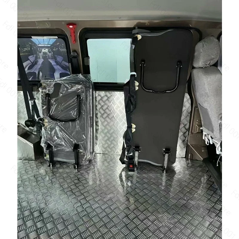 Front folding seats side hung seats suitable for modification standing seats on both sides