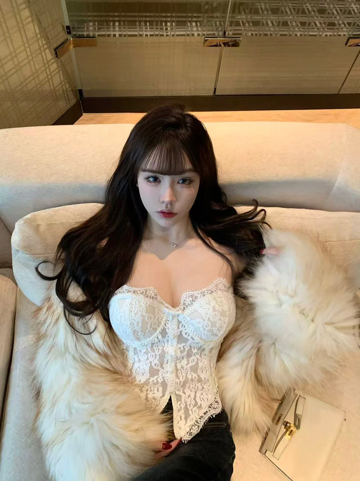 

Liuu Sexy Lace Crop Top Women's Innerwear Outerwear Slimming Waist Button up irt ort Length Color Commute Sle