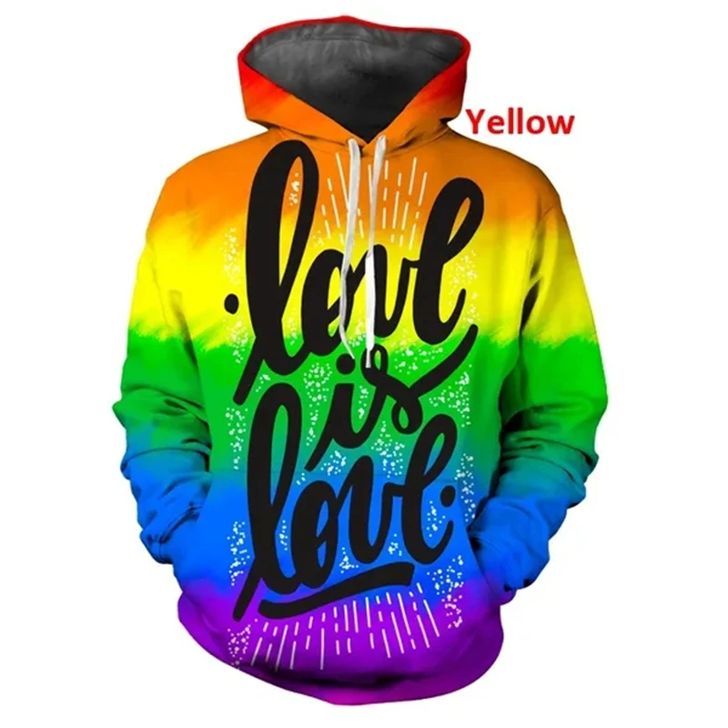 New Popular LGBT Rainbow Flag Lesbians Gays 3d Hoodies Pullover Fashion MenWomen Hoodie Casual Long Sleeve 3D Hooded Sweatshirts view 6