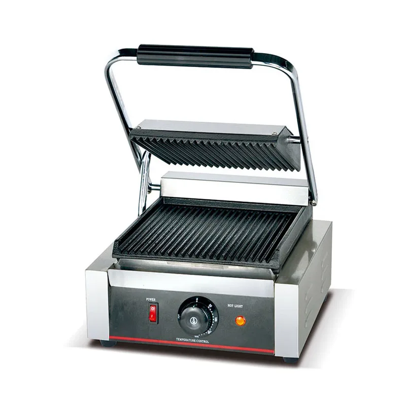

Hot Sale Portable Electric Sandwich Press Dismountable Poil Collector Panini Grill With Thermostat