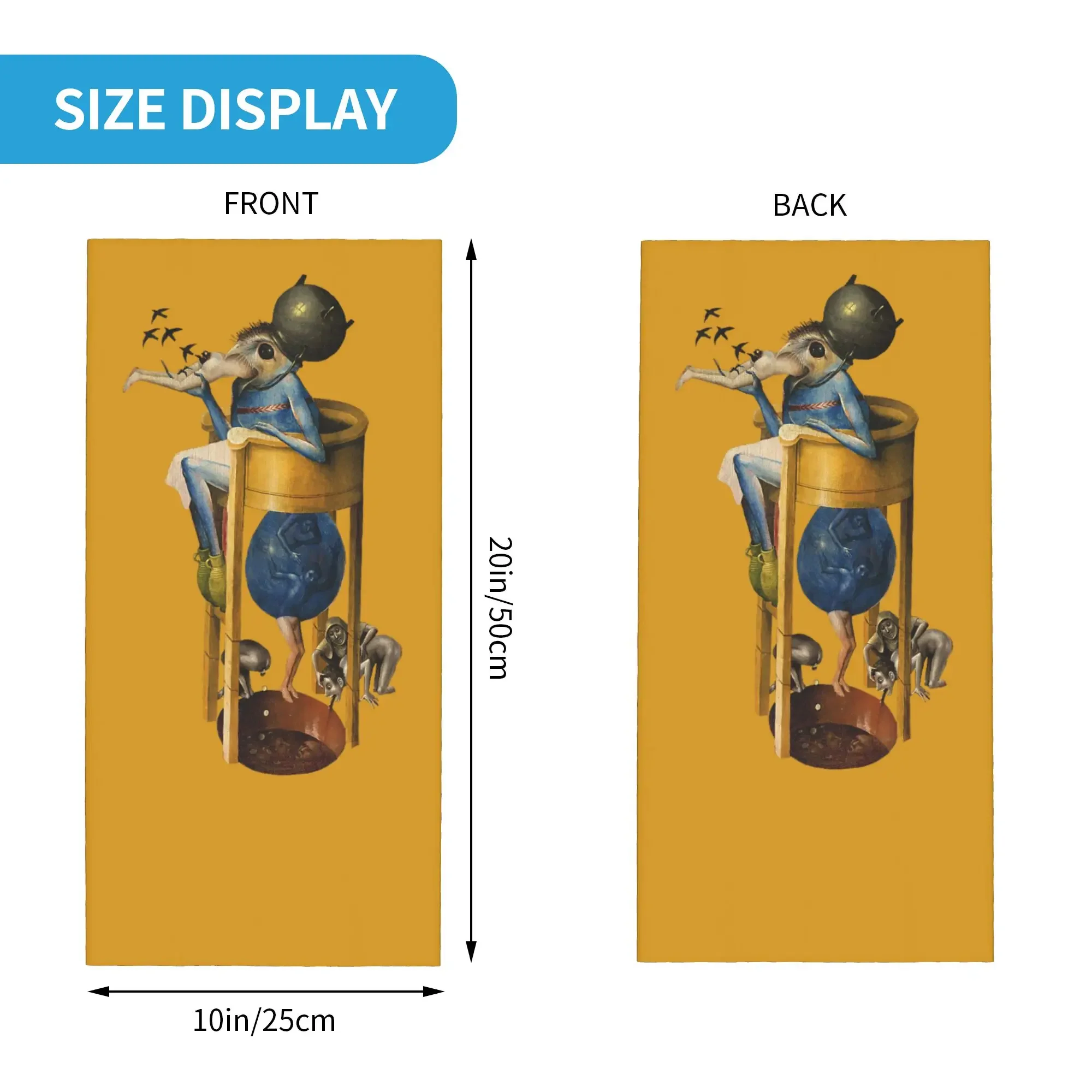 New Hieronymus-Bosch The Garden of Earthly Delights Devil Bandana Neck Cover Balaclavas Mask Scarf Headwear Outdoor Men Women Ad