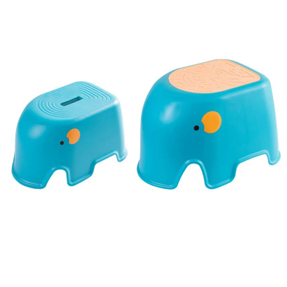 2Pcs Step Stool Non-Slip Footstool PP Training Stool for Bathroom Kitchen Bedroom Handwashing Toothbrushing