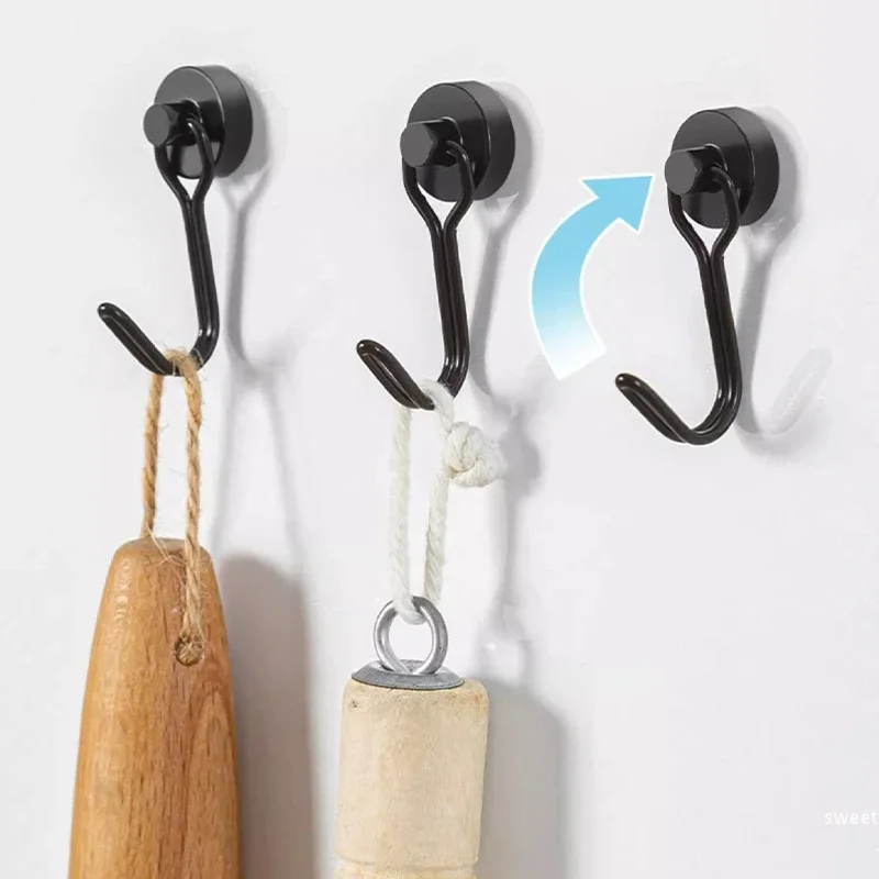 

1/3PCS Magnetic Hook Refrigerator Door Strong Magnetic Hooks Storage Home Kitchen Storage Hook Multipurpose Magnet Hook