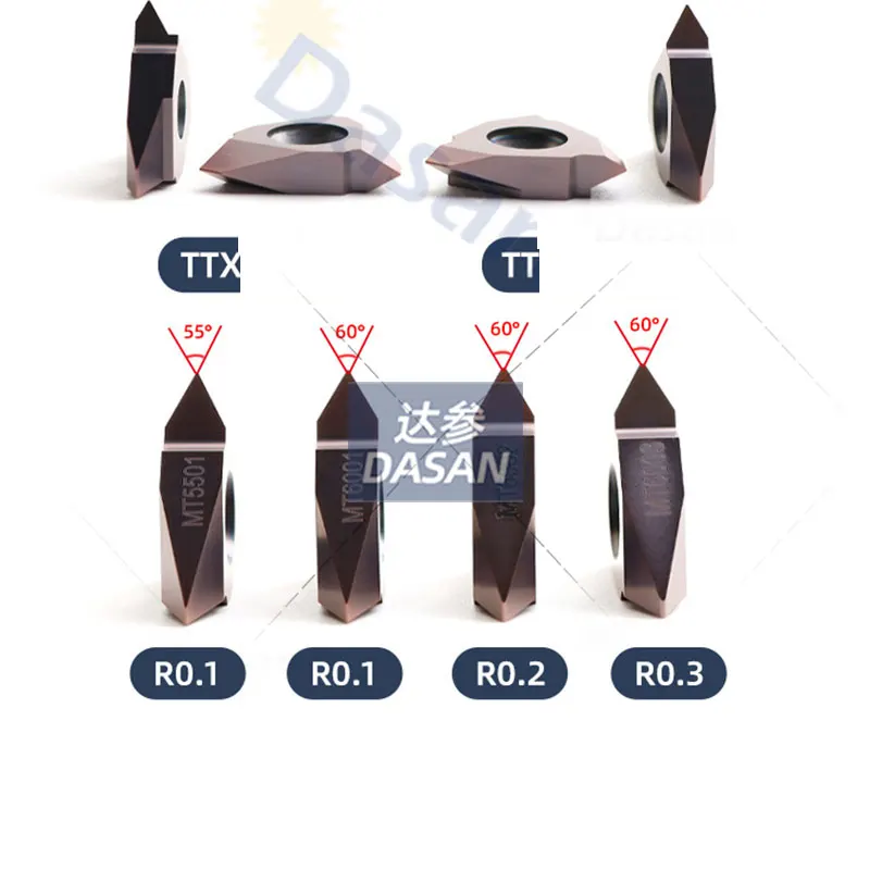MTTR 436001 436002 436004 16VER 16VIR AG55 AG60 ISO TT32R TTX32R 6001 Carbide Inserts CNC Lathe Cutter Threading Blade Tools