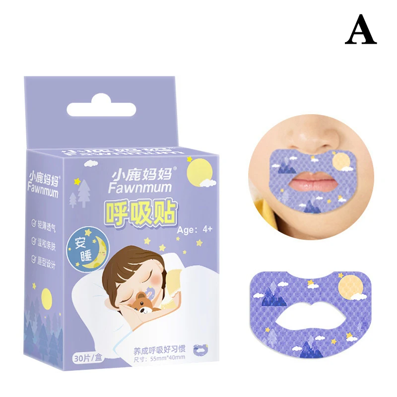 20/30Pc Mouth Correction Stickers Anti-Snoring Stickers For Children Night Sleep Lip Nose Breathing Improving Patch Health Care