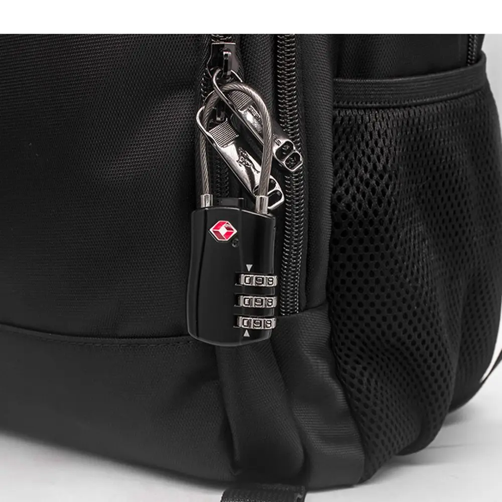 Portable Luggage Weatherproof Protection Security TSA Customs Lock Safely Code Lock 3 Digits TSA Steel Wire Lock Anti-theft