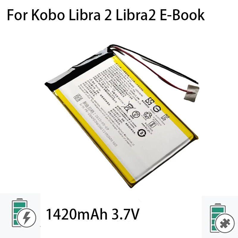 Replacement Battery PR-285083 PR-284983N for Kobo Libra 2 Libra2 E-Book 3.7V 1420mAh