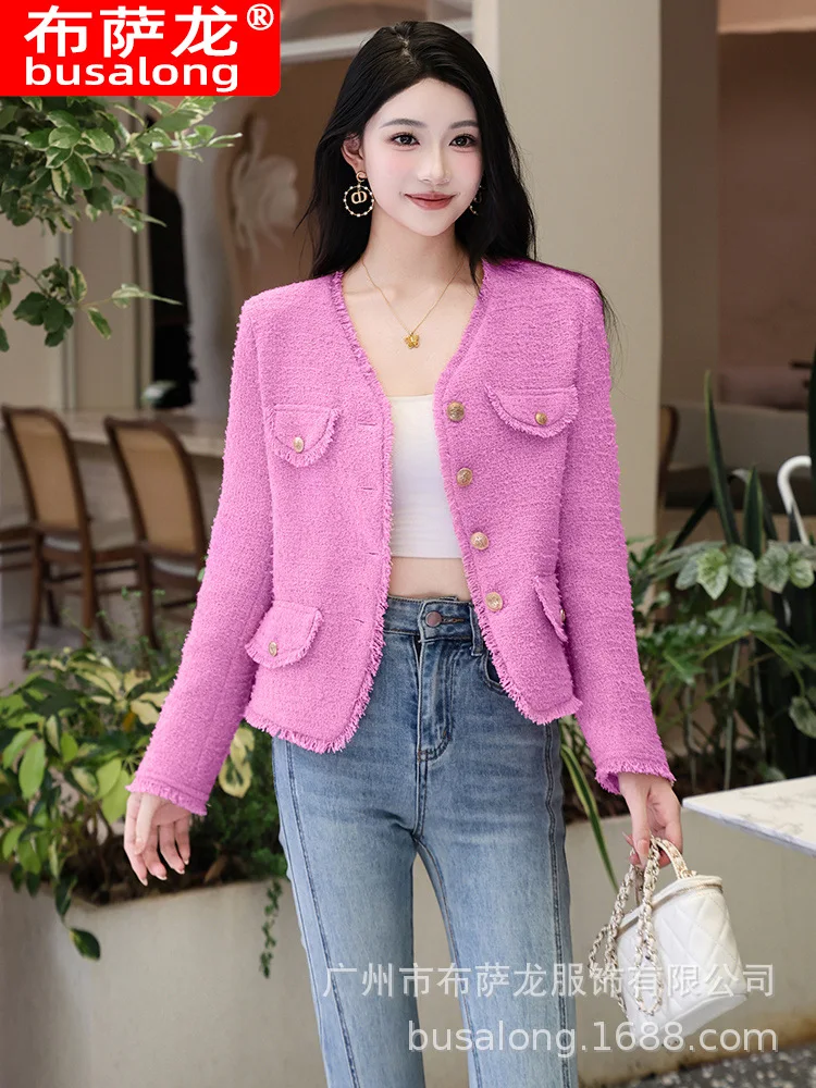 

2025Новый стильный модный костюм, повседневный женский профессиональный пиджак с длинными рукавами, официальная женская одинарная куртка, рабочая одежда3312