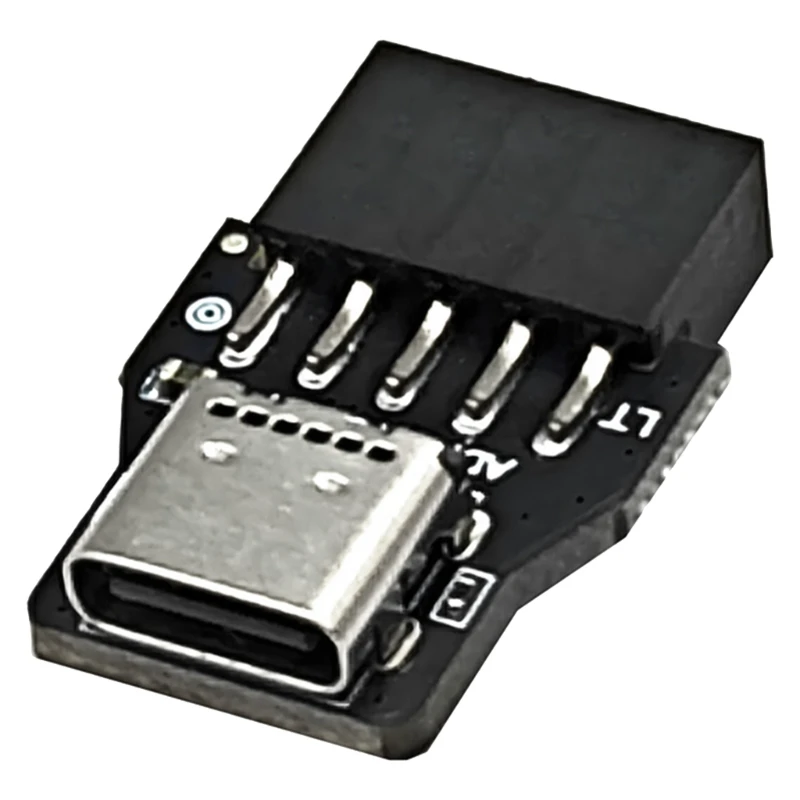 

USB 2.0 9PIN FREENT PANER Женская до USB C Адаптер удлинителя для материнской платы для материнской платы